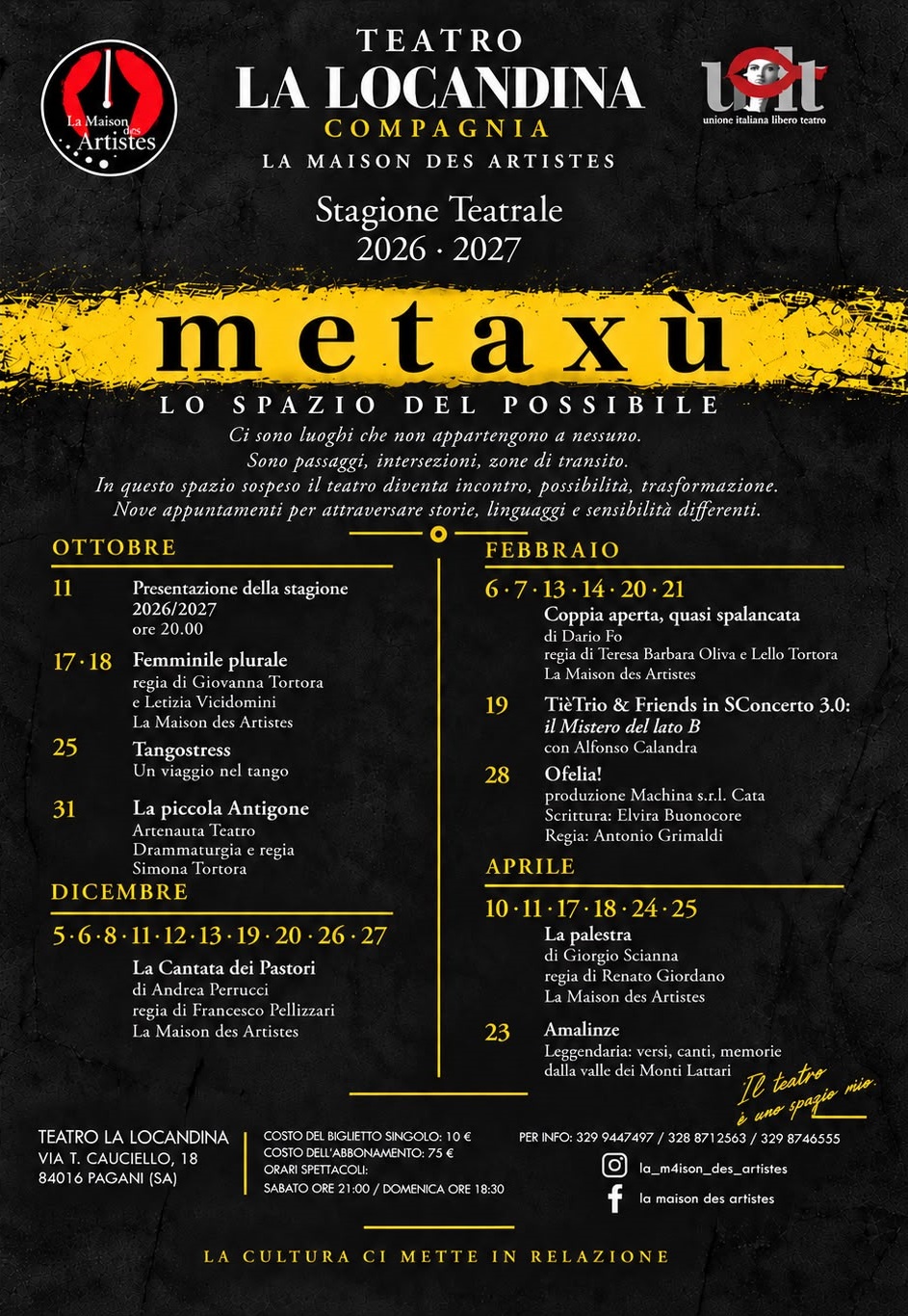 Programma stagione teatrale