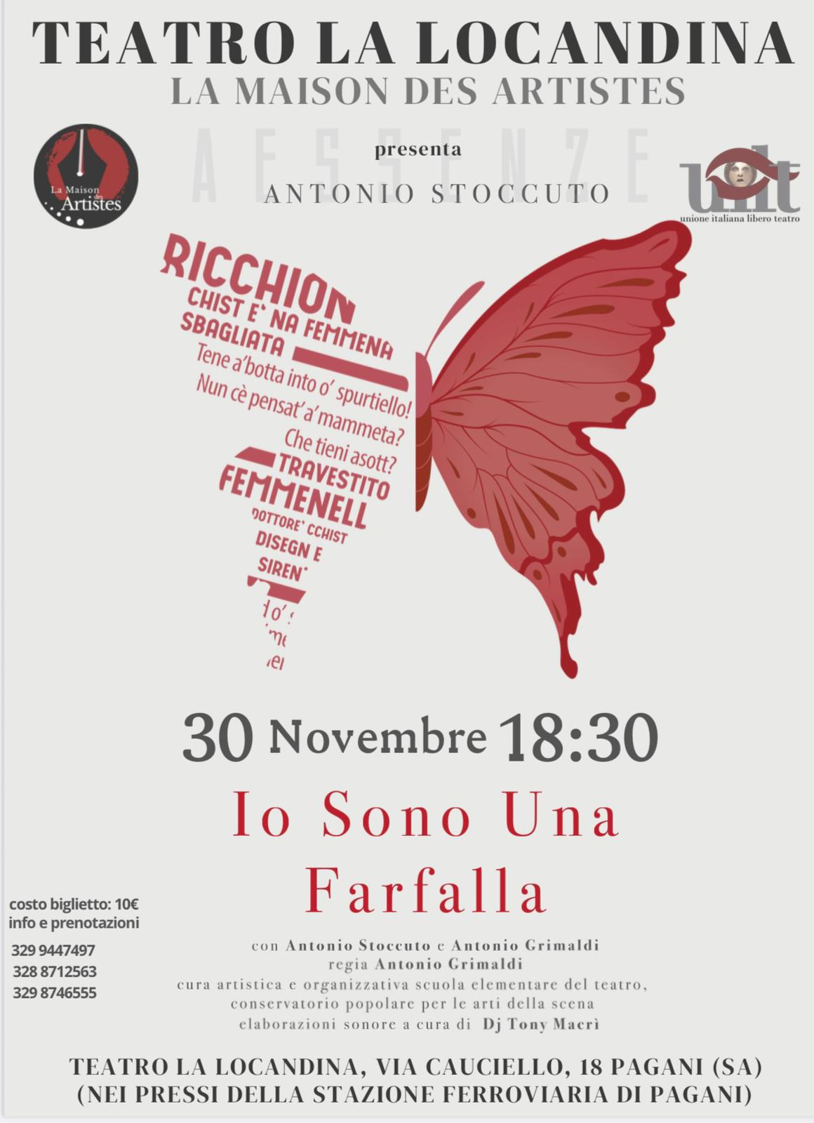 Locandina Io Sono Una Farfalla