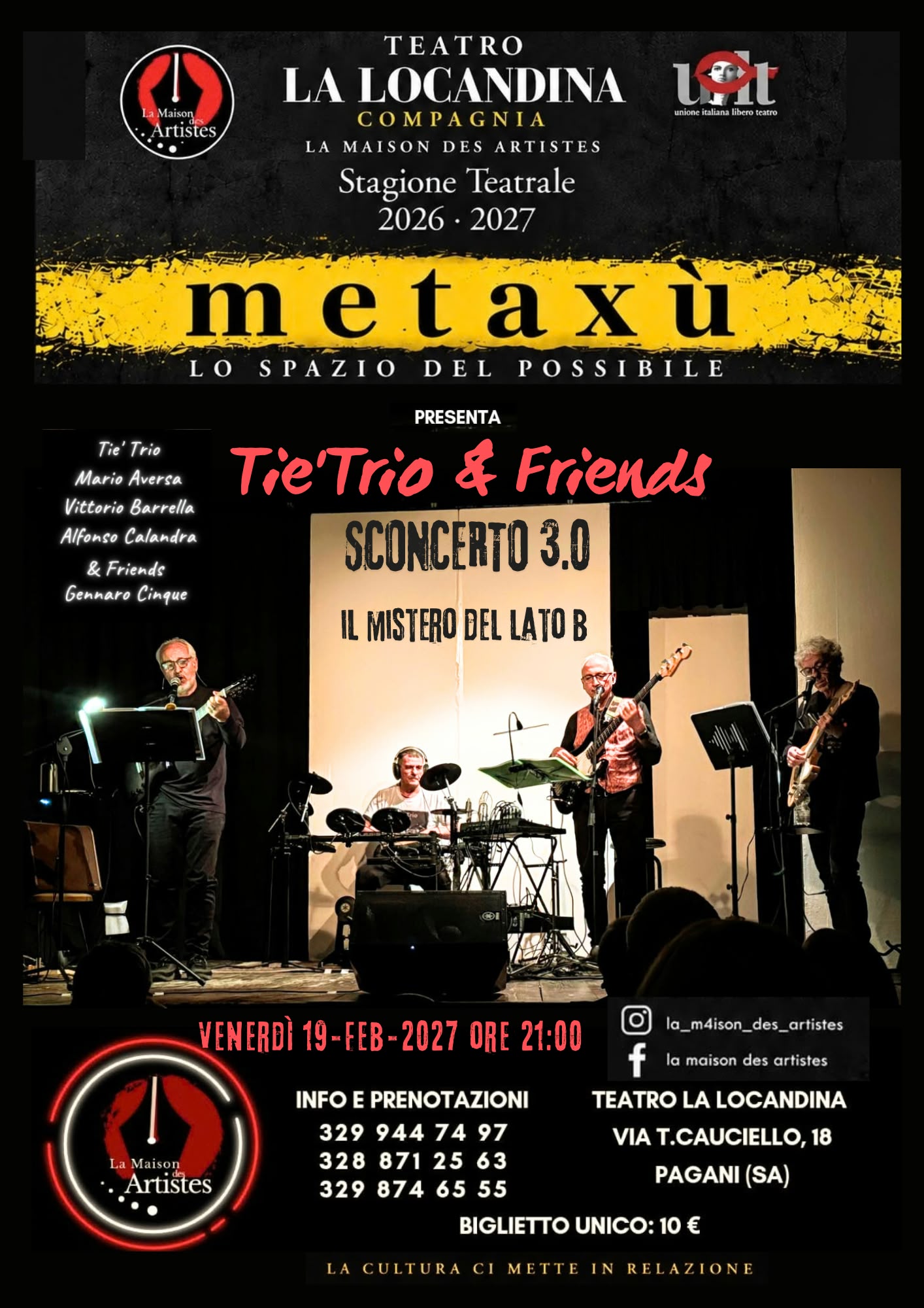 Locandina Sconcerto 3.0 - Tie'Trio & Friends